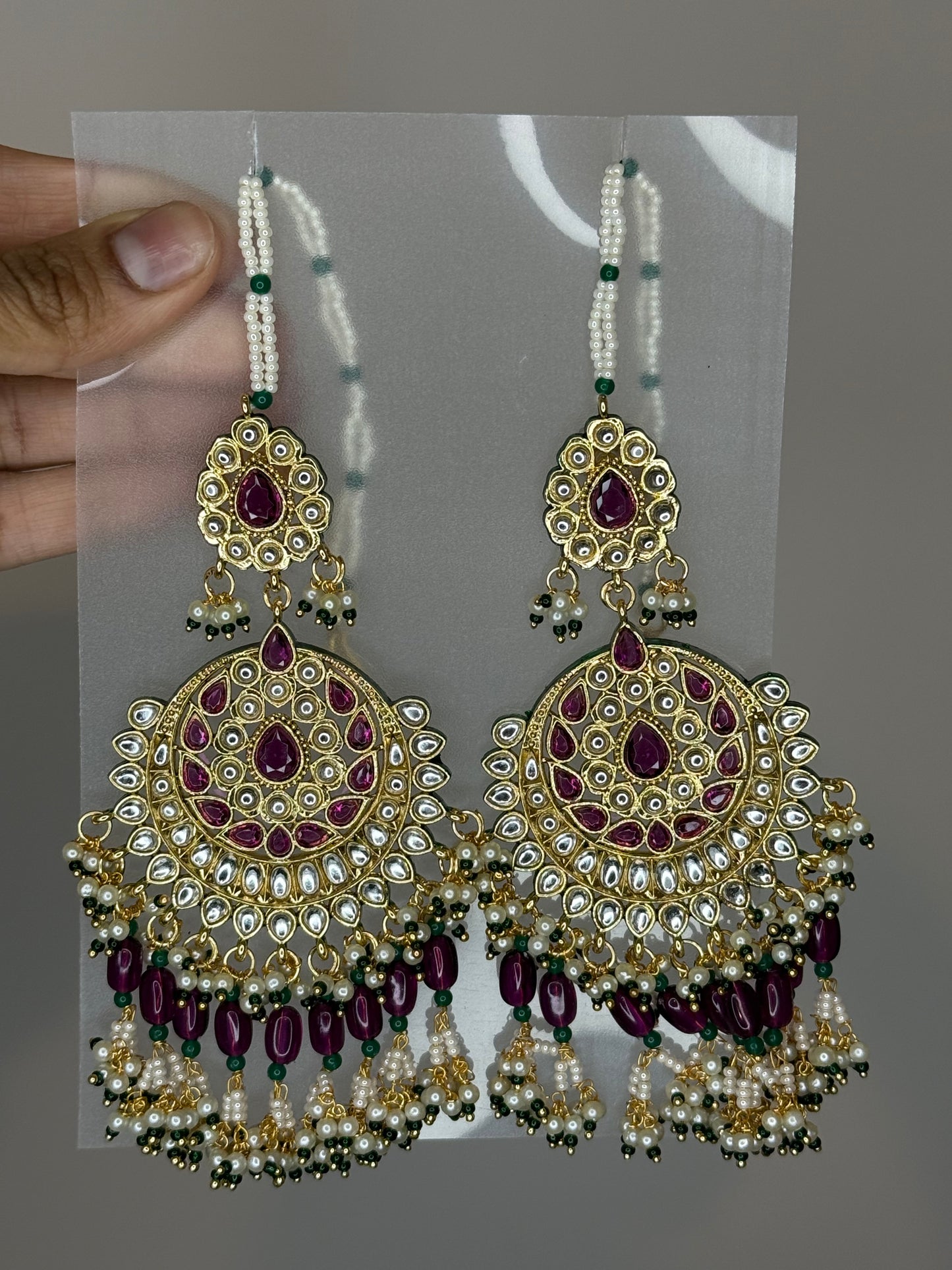 Goddess Earrings (Cerise Pink)