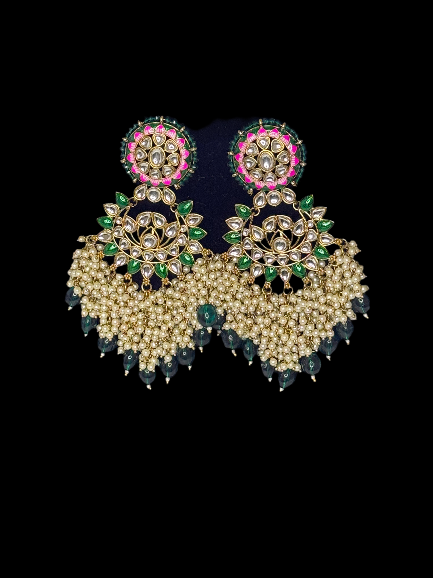 Bottle Green ‘Aleesha’ Earrings