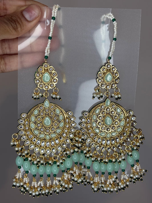 Goddess Earrings (Aqua Blue)
