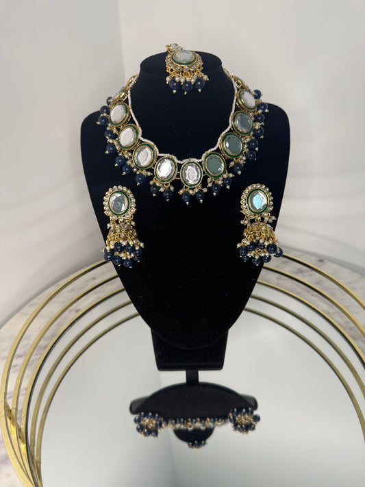 ‘SJ’ Navy Blue Set