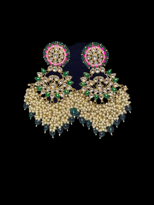 Bottle Green ‘Aleesha’ Earrings