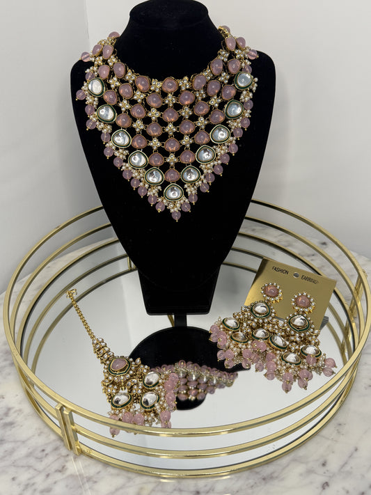 ‘Rose’ Kundan Set